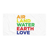 Everything worth protecting, wrapped in rainbow. Air, land, earth, water, love, the elements we fight for.