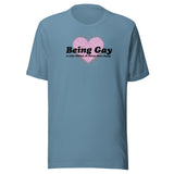 Being Gay-t-shirt-steel-blue