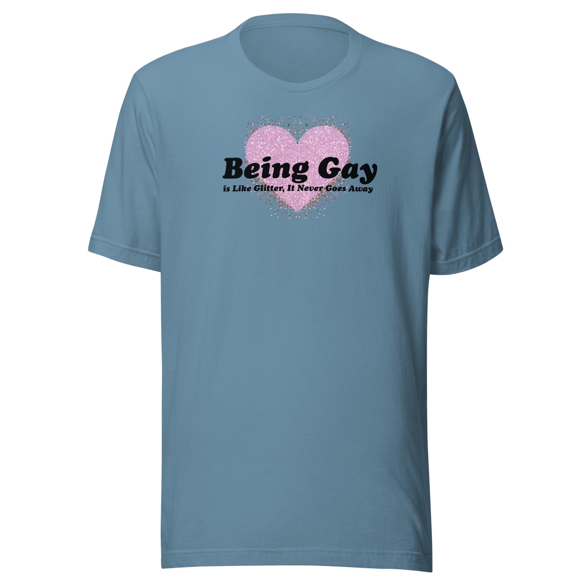 Being Gay-t-shirt-steel-blue