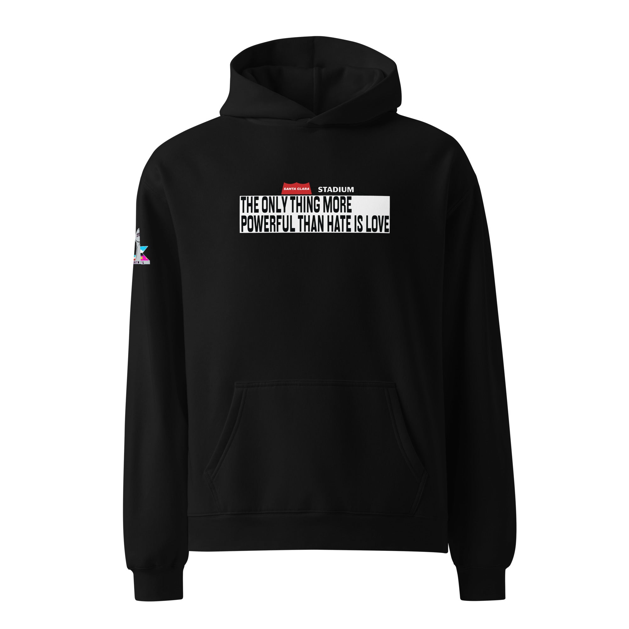 Benito Bowl Oversized Hoodie Black