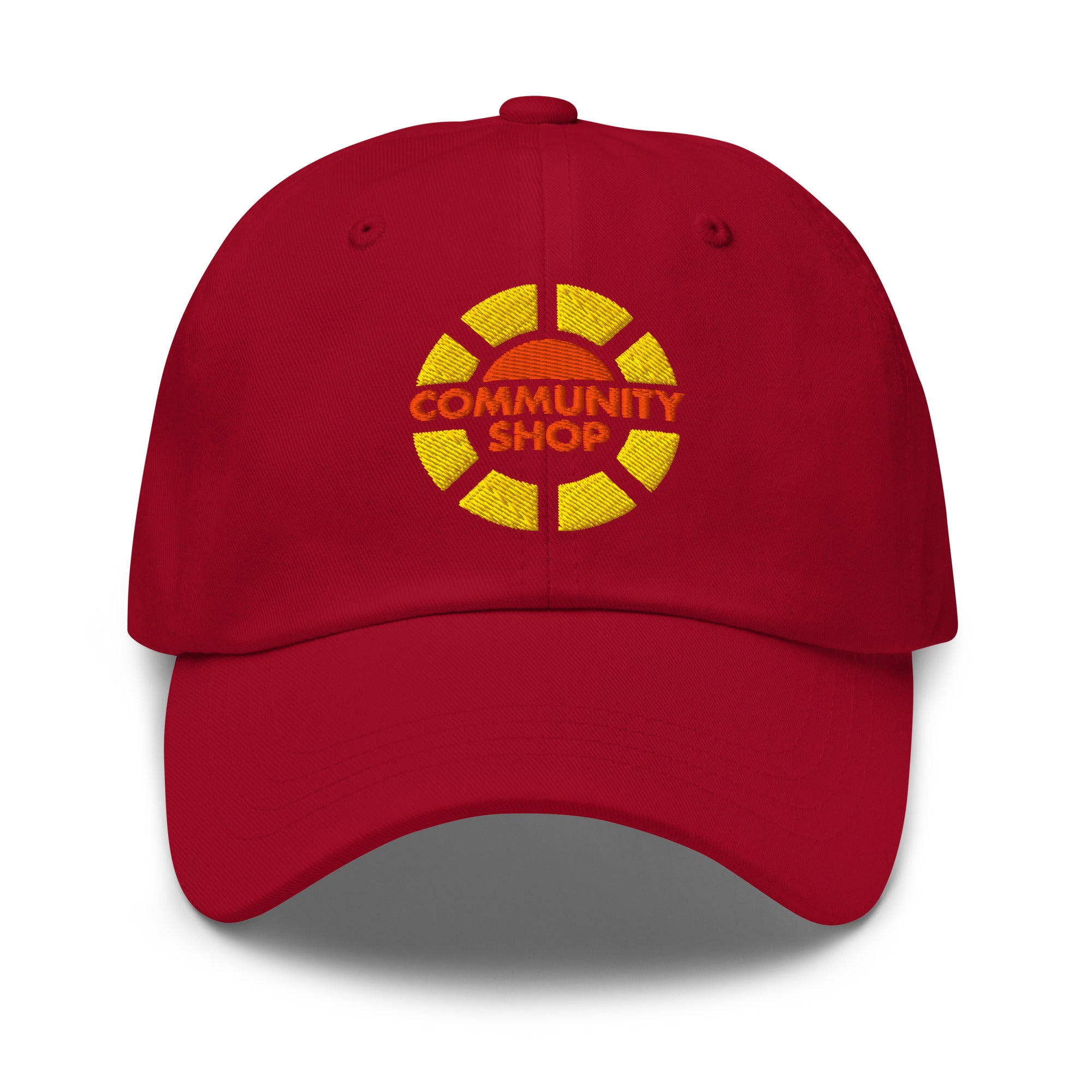Community Shop Baseball Hat Red