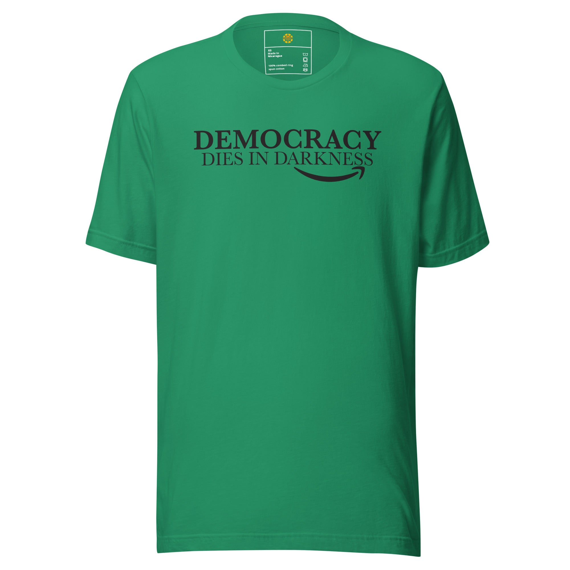 Democracy Dies in Darkness Shirt Green