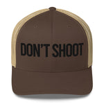 Don't Shoot Trucker Cap Brown Khaki
