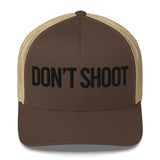 Don't Shoot Trucker Cap Brown Khaki