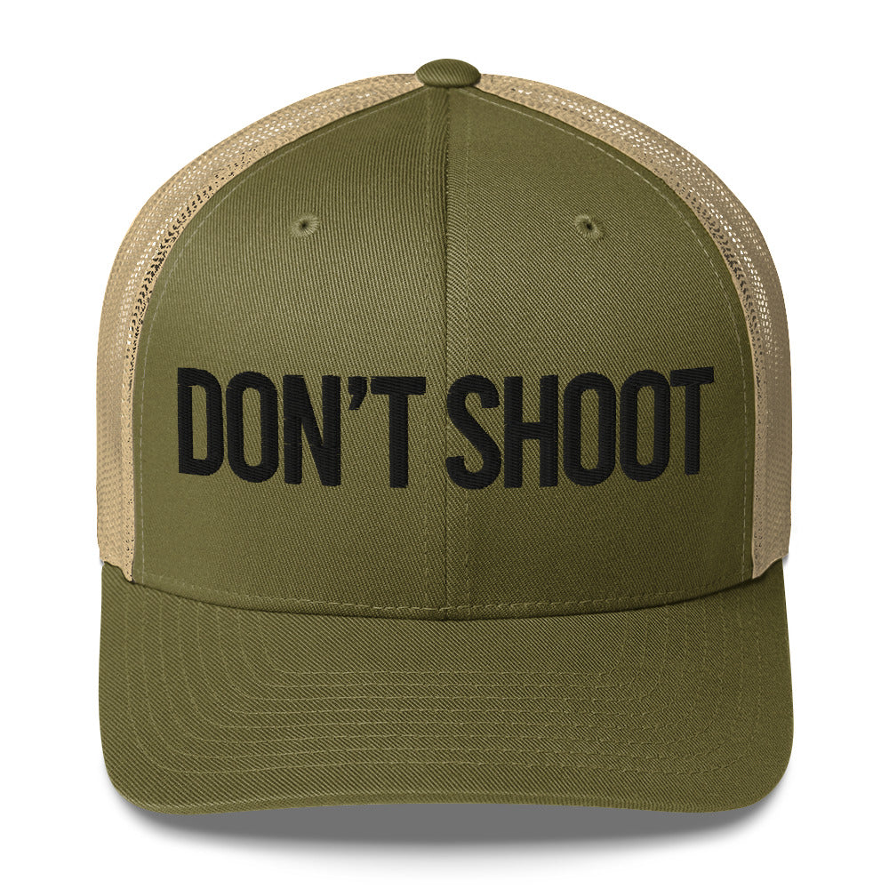 Don't Shoot Trucker Cap Moss Khaki