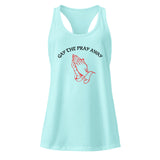 Gay the Pray Away Fitted Racerback Blue