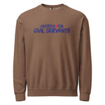 Grateful for Civil Servants Crewneck Sweatshirt Espresso