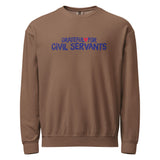 Grateful for Civil Servants Crewneck Sweatshirt Espresso