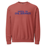 Grateful for Civil Servants Crewneck Sweatshirt Red