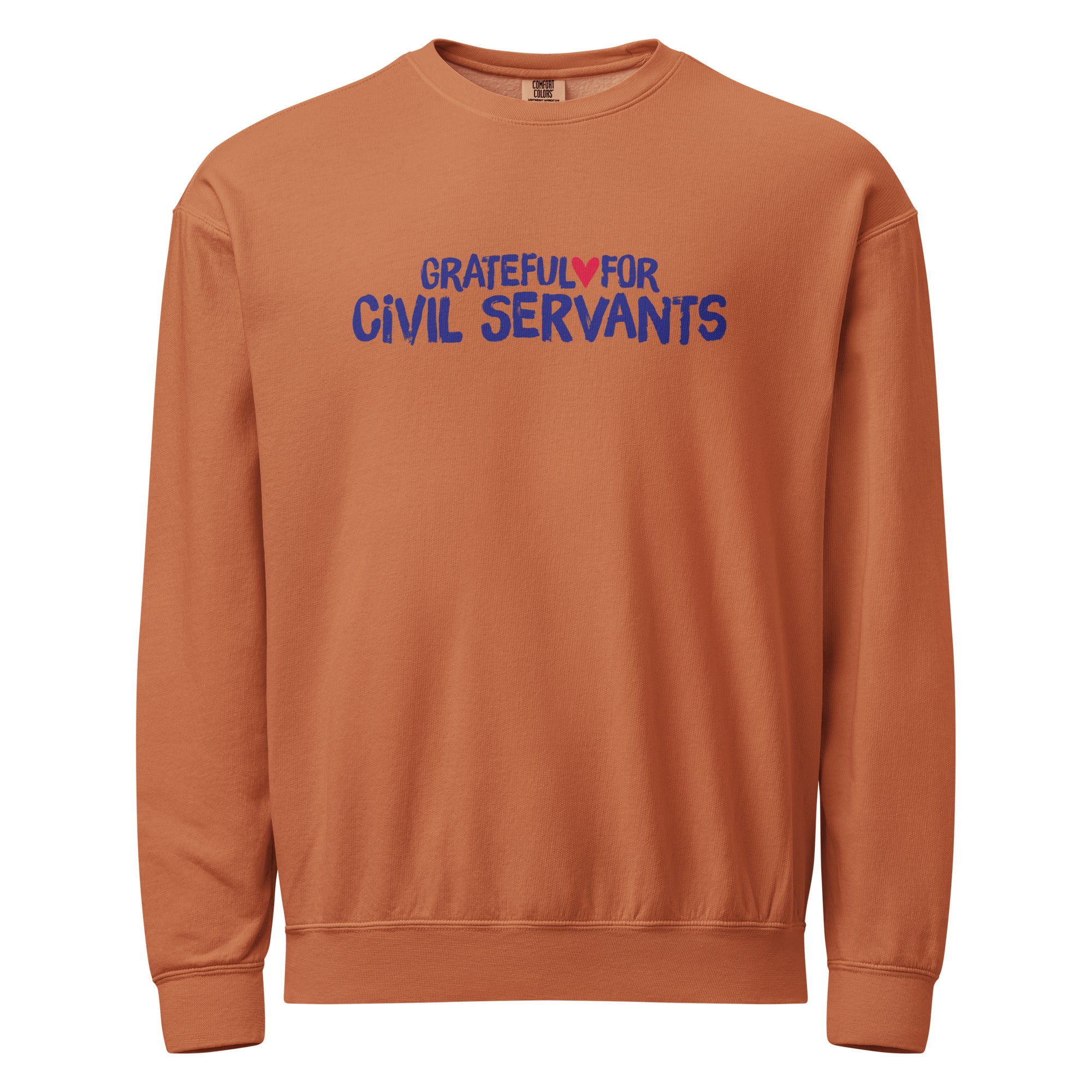 Grateful for Civil Servants Crewneck Sweatshirt Yam