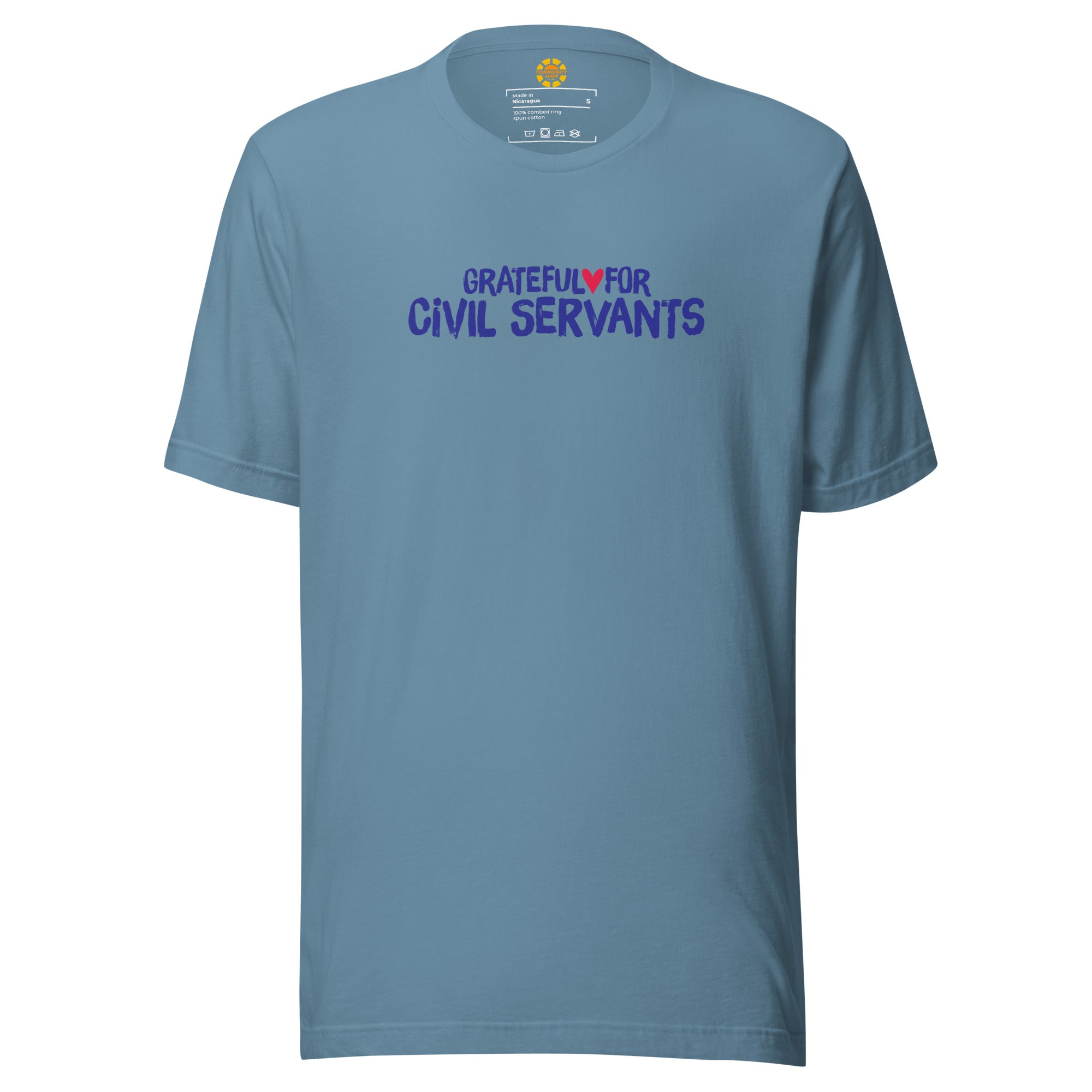 Grateful for Civil Servants Shirt Bue