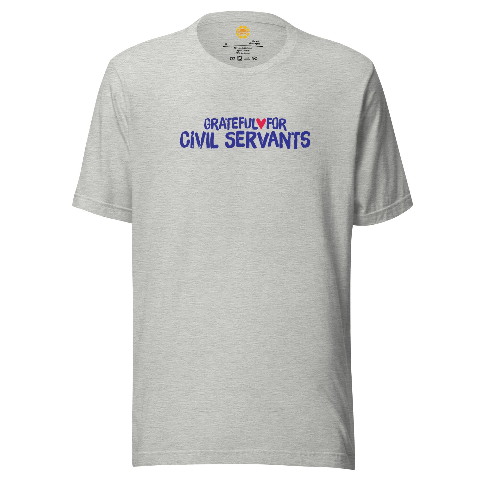 Grateful for Civil Servants Shirt Gray
