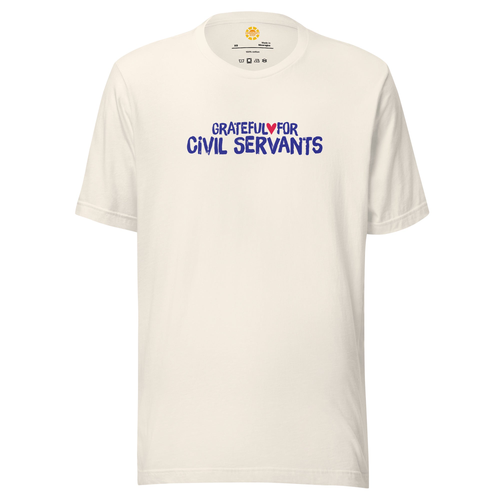 Grateful for Civil Servants Shirt White