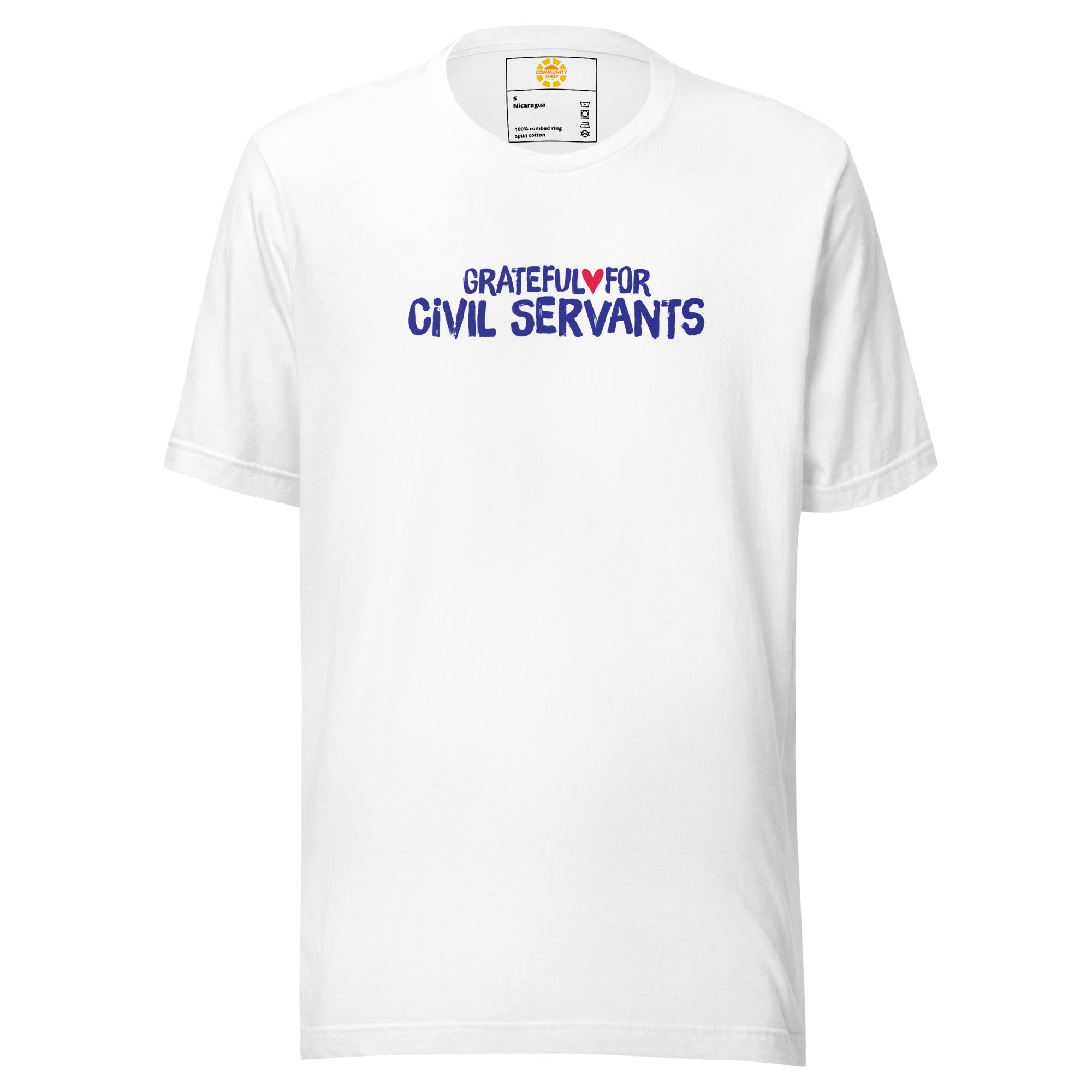 Grateful for Civil Servants Shirt White