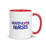 Grateful for Nurses Mug Red