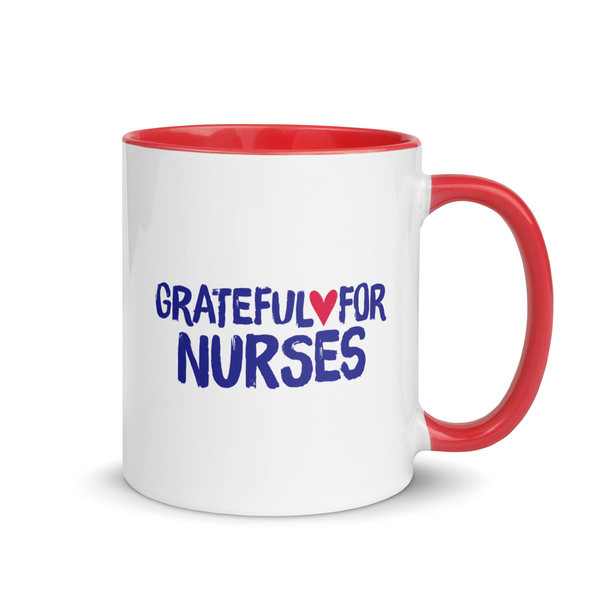 Grateful for Nurses Mug Red