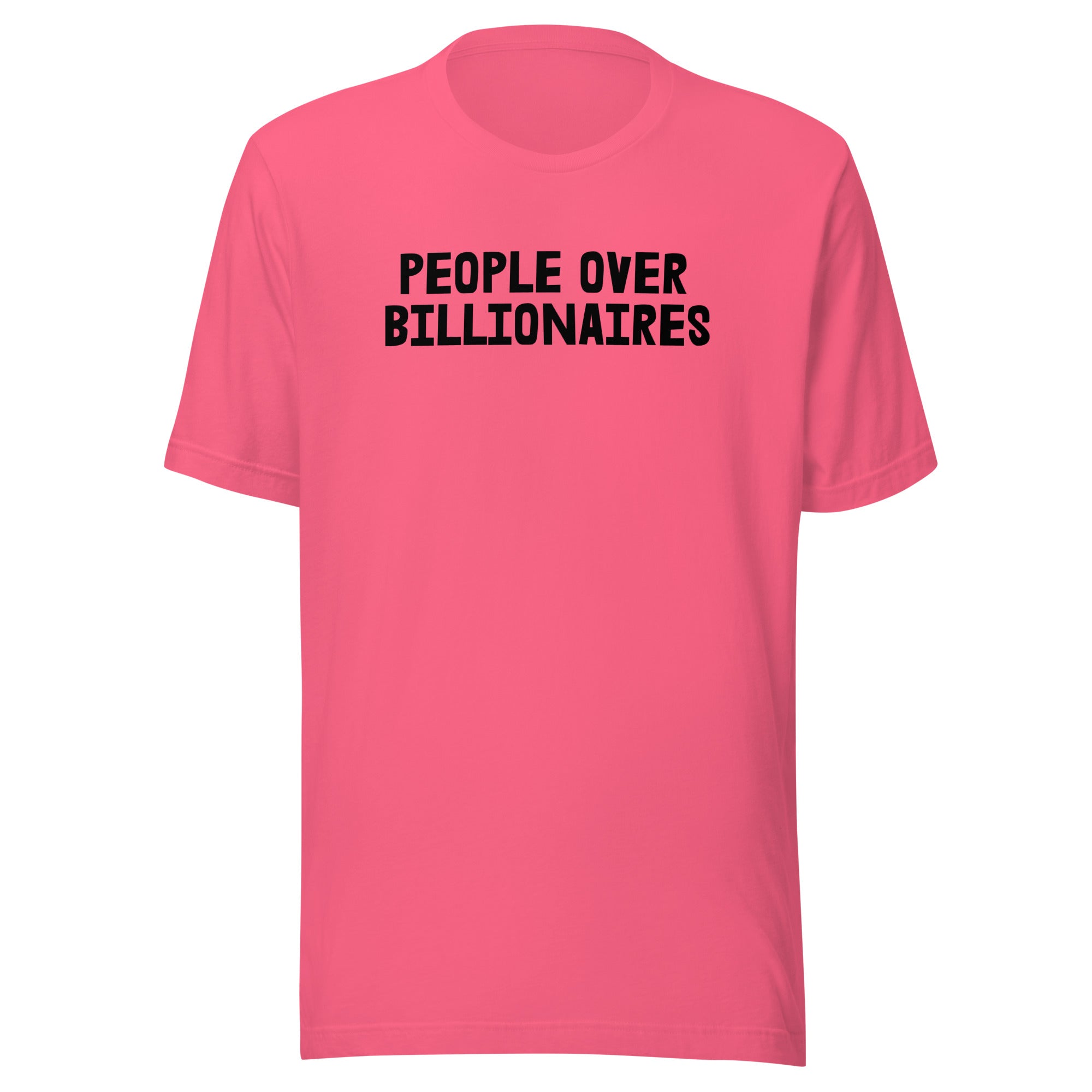 People Over Billionaires Tee Pink