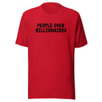 People Over Billionaires Tee Red