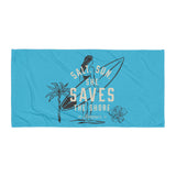 She Saves the Shore Towel 1