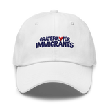 Grateful for Immigrants Embroidered Hat