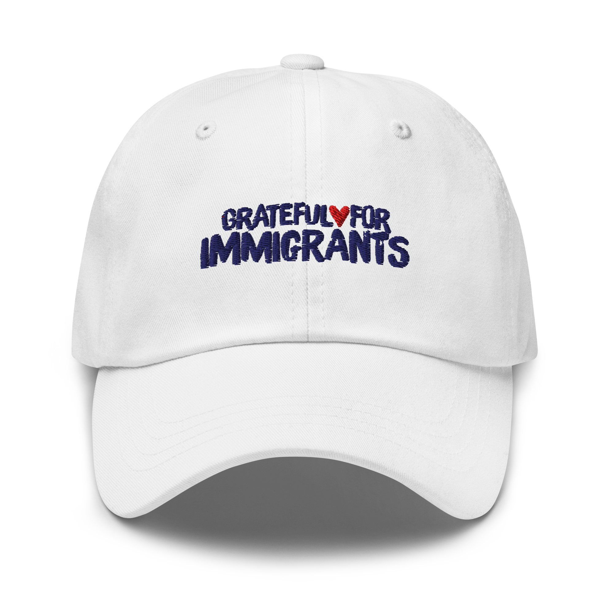 Grateful for Immigrants Embroidered Hat